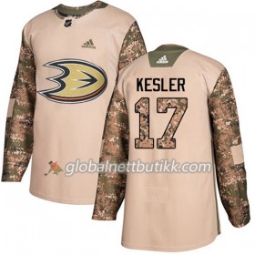Anaheim Ducks Hockeydrakt Ryan Kesler 17 2017-2018 Camo Veterans Day Practice Adidas Authentic - Herre